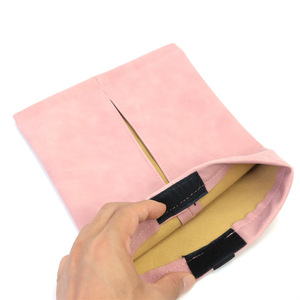 Caja de pañuelos para coche, almacenamiento en el reposabrazos, tela de felpa, consola central, uso dual para coche y hogar - Product Image 5