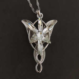Plata esterlina 925 Arwen collar de moda de hadas princesa estrella de Crepúsculo collar de las mujeres accesorios para cadena de suéter