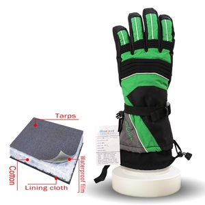 Vente directe du fabricant Gants <span class=keywords><strong>de</strong></span> <span class=keywords><strong>ski</strong></span> verts pour le snowboard et le <span class=keywords><strong>ski</strong></span> Caractéristiques <span class=keywords><strong>de</strong></span> protection UV - Product Image 4