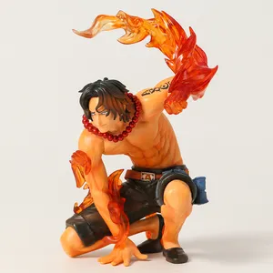 16CM Anime tek parça şekil Anime One Piece Portgas D Ace savaş sürümü PVC şekilli kalıp oyuncak tek parça heykelcik heykelleri