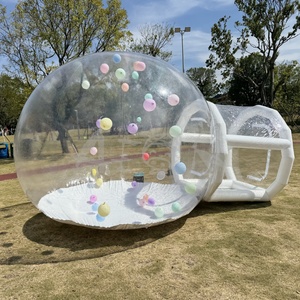Tente dôme à air <span class=keywords><strong>gonflable</strong></span> pour la location de fête <span class=keywords><strong>ballon</strong></span> <span class=keywords><strong>gonflable</strong></span> maison à bulles dôme transparent tente de camping avec ballons - Product Image 5