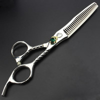 Ensemble de ciseaux à cheveux professionnels Sharonds 6 pouces, ciseaux de salon, outils de coiffure individuels, tête de crâne, ciseaux de barbier