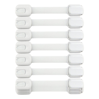 Loquets de tiroir réglables écologiques antidérapants et anti-enfants, verrous de sécurité pour armoires sans perçage, sangles en ABS/plastique PVC pour portes