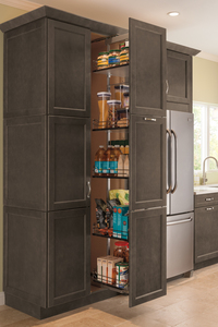 2/4/5/6 Layers Modern Chrome Plated Eco-Friendly <b>Wire</b>/Glass Kitchen Cabinet Pull-Out Pantry Basket Unit <b>Soft</b> Closing Slide 5-8KG - Product Image 3