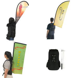 Weihai WZRODS publicité mobile multi-usage marche panneau d'affichage sac à dos arc plage bannière pour humain - Product Image 2