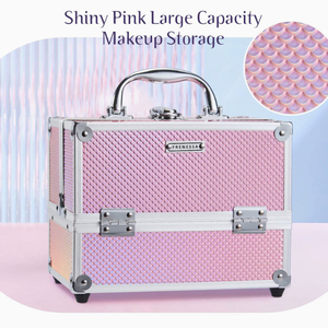 Custom Logo Cosmetic Storage <b>Box</b> with Locking System - Adjustable Aluminum <b>Makeup</b> Organizer for Nail Teeth Whitening Training - Product Image 3
