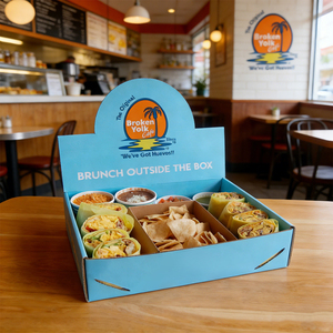 Custom Eco-Friendly Disposable Chicken Biryani Kebab Takeaway <strong>Lunch</strong> <strong>Boxes</strong> White <strong>Cardboard</strong> Four-Color UV Printed - Product Image 3