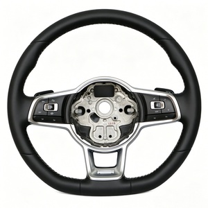 Volante de Cuero Directamente de Fábrica para Volkswagen VW <span class=keywords><strong>Golf</strong></span> Mark <span class=keywords><strong>8</strong></span> R MK8 GTI 8R GTD GTE R8 TSI - Product Image 1