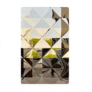 Fournisseur direct d'usine, panneaux décoratifs en acier inoxydable embossé, divers motifs, feuilles d'acier inoxydable estampées à effet d'ondulation d'eau - Product Image 4