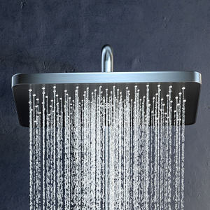 Ensemble <span class=keywords><strong>de</strong></span> douche mural moderne en laiton et acier inoxydable avec robinet mitigeur à bouton <span class=keywords><strong>piano</strong></span>, pommeau <span class=keywords><strong>de</strong></span> douche pluie et jet pulvérisateur - Product Image 3