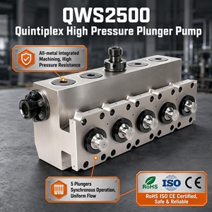 Pompe à piston haute pression QWS2500 Quintiplex à 5 pistons, composant de pompe à boue industrielle - Product Image 1