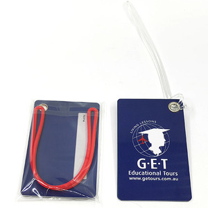 Etiqueta de Equipaje de PVC con Correa de Bucle y Logotipo Personalizado, Etiquetas de Viaje, Etiqueta de Equipaje con Logotipo Personalizado, Etiquetas de Bolsa de PVC Rígido - Product Image 6