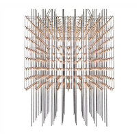 Lustre suspendu LED en forme de cube géométrique personnalisé pour projets de hall d'hôtel