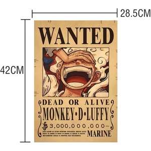 Nouvelle loi voulait une pièce affiches Luffy Frank Sanji Nami rétro papier Kraft Anime <span class=keywords><strong>affiche</strong></span> personnalisée - Product Image 6
