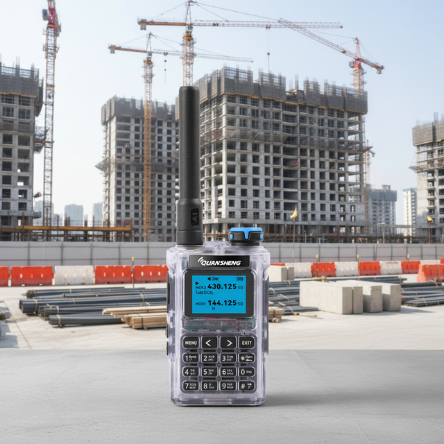 New Product UV-K1 Short Battery Transparent Walkie Talkie 5KM Range Two Way Radio