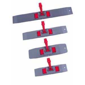 Support de balai plat professionnel pliable et robuste NMA 2150 de 50 cm en plastique avec trou de fixation par vis, adapté au nettoyage industriel - Product Image 1