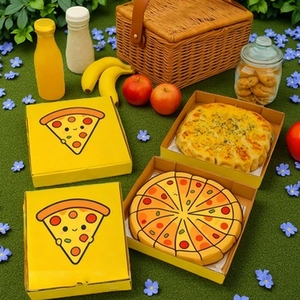 2024 nouvelle boîte à <span class=keywords><strong>Pizza</strong></span> personnalisée réutilisable 33 35 Cm 7/9/12 pouces boîte de livraison d'emballage de <span class=keywords><strong>Pizza</strong></span> en papier ondulé avec votre propre Logo - Product Image 1