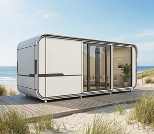 Cabaña Glamping Resistente a la Intemperie con Ventana Panorámica, Refugio de <span class=keywords><strong>Alquiler</strong></span> para Vacaciones en Parque de Montaña - Product Image 5