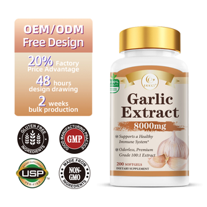 OEM Doğal Organik Kokusuz Sarımsak Ekstresi Yumuşak Kapsül, Bağışıklığı Güçlendirir ve Kolesterol ve Kan Basıncını Destekler - Product Image 1