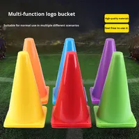 Vente en gros de cônes d'entraînement de football en PE, 23 cm, cônes d'agilité, obstacle routier, marque BinYao, modèle BY-269, Zhejiang