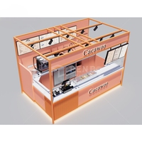 Kiosque moderne et créatif pour centre commercial, café, bar, comptoir d'exposition, centre commercial, kiosque de crème glacée, design de kiosque alimentaire