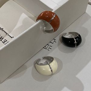 New Arrival French Style Retro Enamel Wide <b>Ring</b> for Women | <b>Adjustable</b> <b>Size</b> Luxury Design - Product Image 4