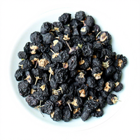 Poudre de baie de Goji noire chinoise de qualité alimentaire 25% emballage de tambour d'extrait d'eau d'anthocyanine certifié Halal M.O.Q. 1kg
