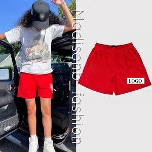 Mannen Cropped Fit Zijzakken Zomer Basic Heren Mesh Basketbalshort Custom