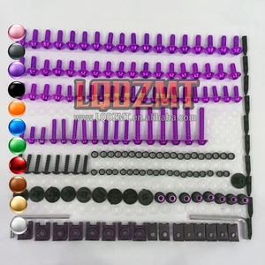Kit de boulons de carénage en acier inoxydable pour <span class=keywords><strong>YAMAHA</strong></span> FZR400 1WG 2TK 3EN FZR 400 <span class=keywords><strong>R</strong></span> RR FZR-400 86 87 88 1986 1987 1988 Vis et écrous de carrosserie - Product Image 1