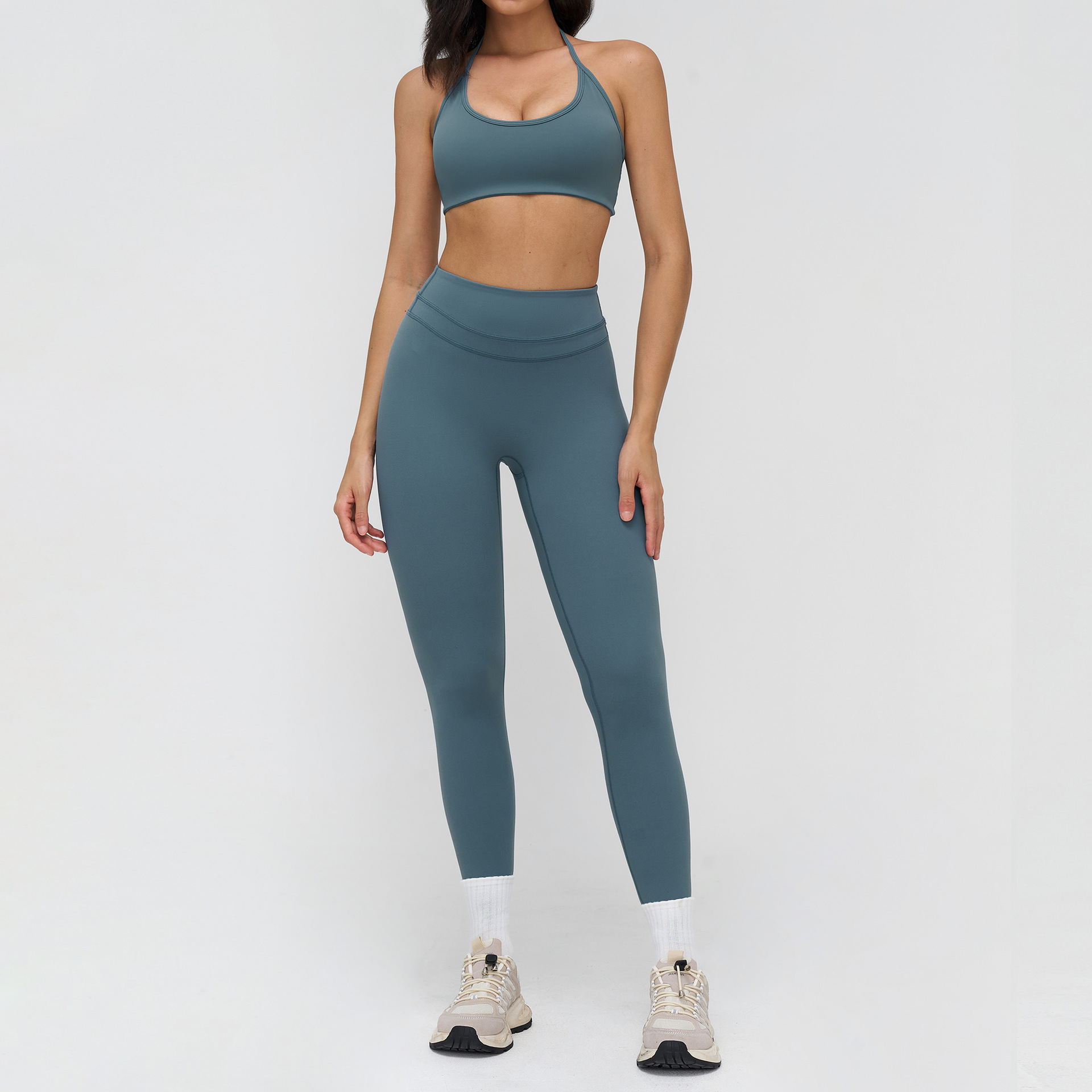 Blue Bra+Leggings Set