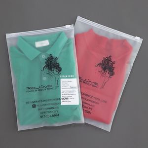 High Quality Customised Printing Resealable Clean <b>Zip</b> <b>Lock</b> Plastic <b>Bag</b> for Packaging Clothing - Product Image 1