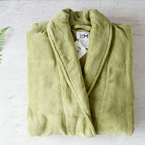 De gran tamaño 3xl bata de baño 100% algodón de terciopelo bata cuello barroco bata de baño para hombres - Product Image 3