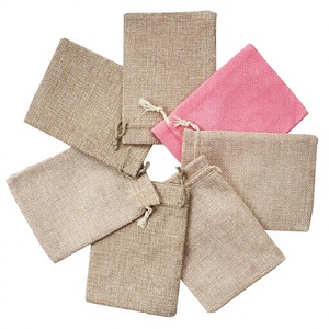 Pochette vintage en toile <span class=keywords><strong>de</strong></span> <span class=keywords><strong>lin</strong></span> et coton tissée avec cordon <span class=keywords><strong>de</strong></span> serrage, tissu résistant à l'abrasion, pour football/soccer, petite taille, sensation haut <span class=keywords><strong>de</strong></span> gamme - Product Image 1