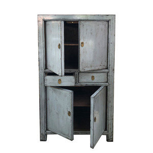 Alta lucida <span class=keywords><strong>legno</strong></span> riciclato <span class=keywords><strong>mobili</strong></span> antichi cornici in <span class=keywords><strong>legno</strong></span> riproduzione pittura 4 porte 2 cassetti credenza - Product Image 6
