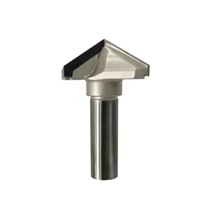 Diamante 1/2 cnc carpintaria Router Bits 120 graus V Sulco