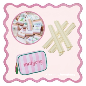 Style <span class=keywords><strong>Sunday</strong></span> <span class=keywords><strong>Morning</strong></span>, tuiles de mahjong professionnelles en lotus blanc à 4 couches, grande taille, tuiles de mahjong traditionnelles - Product Image 1