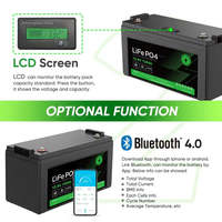 Batterie au lithium rechargeable 12V 120Ah à cycle profond Lifepo4 la plus vendue pour camping-car, camping, voiture, camping-car, batteries automobiles