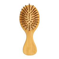 Brosse à cheveux en bois à coussin d'air naturel, design lisse et sablé, pour le soin des cheveux, réduit la casse des cheveux, outil professionnel