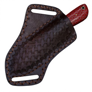 Hanmade Handcrafted Hunting Knives Partially Serrated Edge Honeycomb Resin Handle Carbon Steel Blade Lightweight Outdoor Camping - Product Image 2