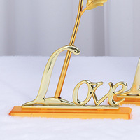 Rose Plaqué Or Haute Qualité en Feuille d'Or 24 Carats, Cadeau Créatif de Mariage, Cadeau de Saint-Valentin pour Petite Amie