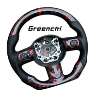 Volant en fibre de carbone forgé rouge pour MINI JCW R56 (2007-2013)