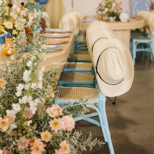 Chaise pour enfant en rotin faite à la main, écologique, pour cadeau d'anniversaire, siège en osier naturel pour la décoration de la chambre d'enfant - Product Image 1
