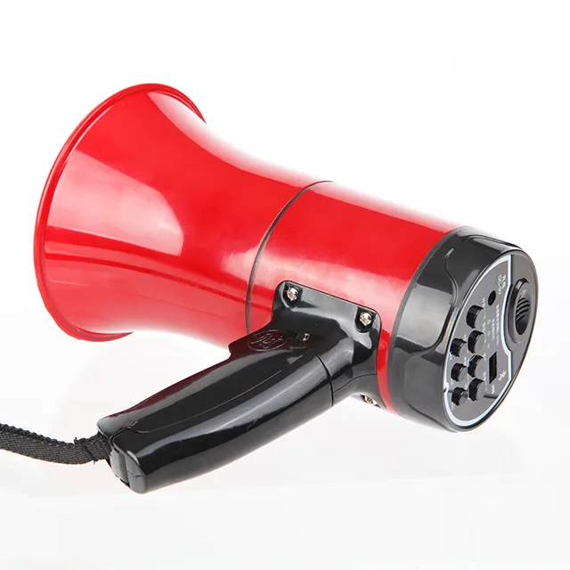 Megaphone Wireless High End Loudspeaker Professional Rechargeable Red Small Cheap Megaphone