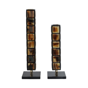 Scultura a torre rettangolare in resina, decorazione moderna per casa, ufficio, soggiorno, tavolino da caffè, mensola del bagno, arte - Product Image 4