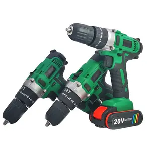 Mini 20v Li-ion Cordless Hammer Drill Industrial Wholesale Power Tools Dual Speed 20v Electric Drill