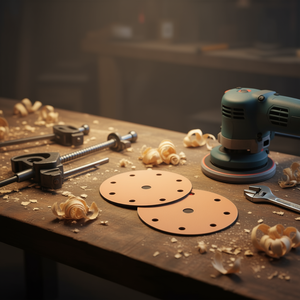 แผ่นขัดแบบเวลโคร 800 กริต 8+1 รู ผลิตจากคอรันดัม สำหรับขัดไม้และโลหะ - Product Image 3