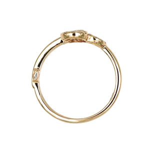 แหวนทองคำ 18K ประดับเพชร ลายควอเทรฟอยล์ ดีไซน์เปิด แหวนหรูหราสำหรับผู้หญิง - Product Image 2