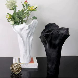 Jarrón de Resina Blanco Bisque de Lujo para Decoración del Hogar, Accesorios de Interior Minimalistas al por Mayor - Product Image 3