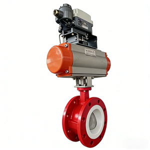 Valvola a Farfalla Pneumatica a Triplo Eccentrico in Acciaio al Carbonio/Acciaio Inossidabile con <span class=keywords><strong>Elettrovalvola</strong></span> ASCO, Vendita Diretta dalla Fabbrica - Product Image 1