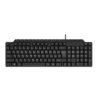 Clavier USB filaire ergonomique multifonctionnel en plastique étanche de qualité durable, neuf, OEM/ODM, pour le marché arabe